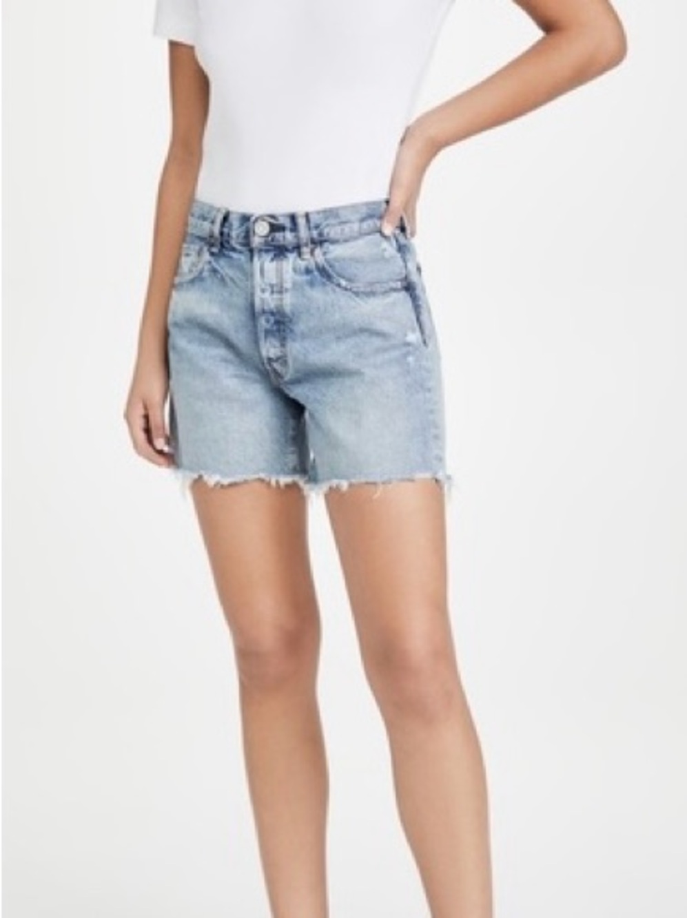MOUSSY VINTAGE Upland Denim Shorts in Blue, size 26